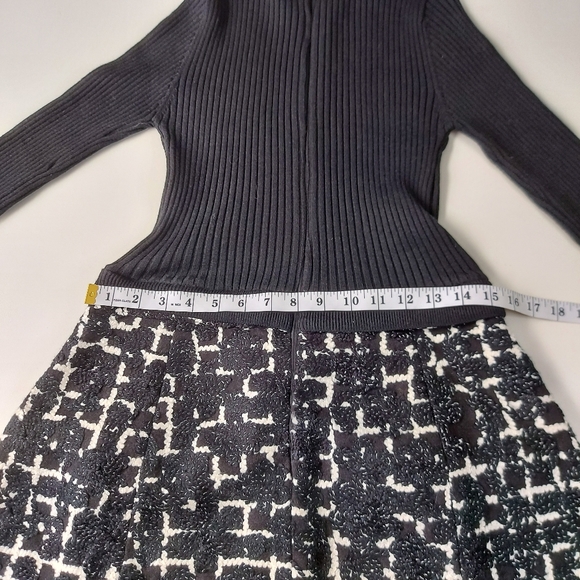 Heavy Silk Blend Dress Ribbed & Knitted Size 6 - Picture 11 of 15